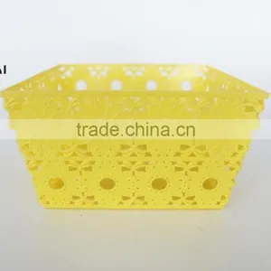 2016 New Style Plastic pp Square Fruit Basket With Sunflower thumbnail-3