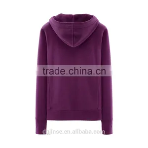 The Winter Ladies Warm Fleece Leisure Wholesale Plain Zip up Flocking to Thicken Custom With Thumb Hole Blank Hoodies for Women thumbnail-3