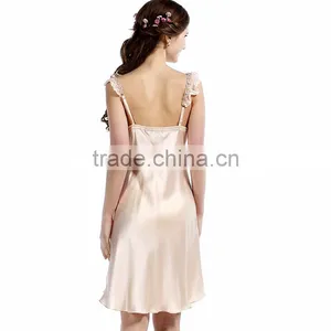 2016 Latest Comfortable Sexy Wholesale Two Suits Elegant Silk Pajama for Women thumbnail-3