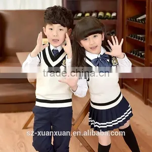 Custom European Style High Quality Primary School Uniform for Girls and Boys thumbnail-1