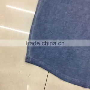 Women Blank Long Washed T-shirt Stock Garment thumbnail-2