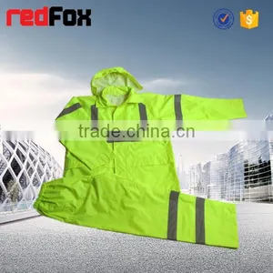 Wholesale Reflective Safety Cycling Rain Jacket thumbnail-2