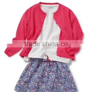 High Quality 100% Cotton Round Neckline Stylish Children Cardigan (BKNB25) thumbnail-2