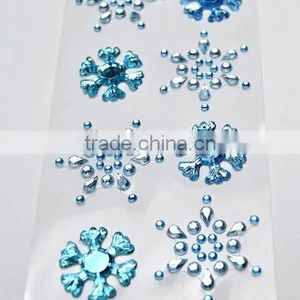 Gem Stickers Craft Rhinestone Mirror Decoration Sticker for Card Making thumbnail-3