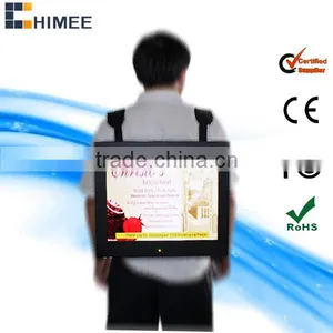 HQ220-P1 Backpack Billboard for 22inch Portable Moving ad Players thumbnail-1