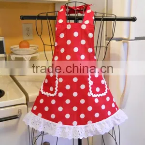 100% Cotton Baby Clothes Factory Direct Wholesale Baby Girls Polka Dot Aprons Lovely Bib for Kids thumbnail-2