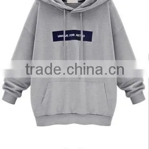 Wholesalep Oversize Woman Sweatshirt With Hood Popular Among Adults CVC(65/35) thumbnail-2