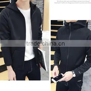 2017 Good Sale Wholesale Professional Factory Custom Plain Men Zipper Hoody for Men thumbnail-1