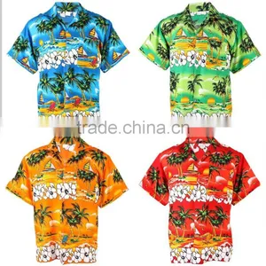 Mens Hawaiian Aloha Shirt Wholesale, Sublimation Printing Casual Shirt thumbnail-2