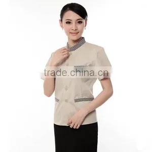 Custom Perfect Fit Chinese Restaurant Nice Design Hotel Housekeeping Uniform in Guangzhou thumbnail-5