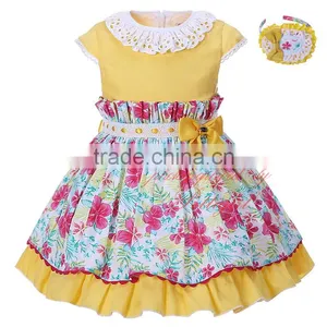 Easter Yellow Flower Girl Dresses Baby Clothes thumbnail-1