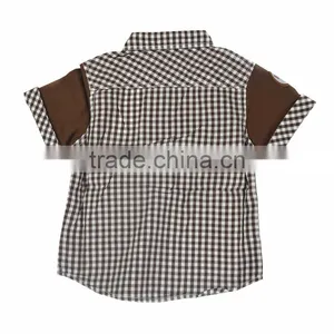 Cotton Cartoon Checked Children Blouse thumbnail-4