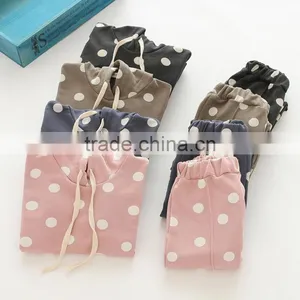 New Style Polka Dots Cotton Wholesale Girls Clothing Sets thumbnail-2