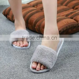 Ladies Shoes Fur Quiet Warm Winter Indoor Home Slipper thumbnail-1