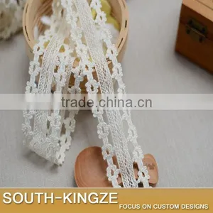 100% Cotton Lace,Fabric Furnishing Warp Knitting,Embelishments for Cloth or Bag,Trim Laces DIY,scrap Booking thumbnail-1
