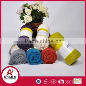 Home Textile 100% Polyester Full Size Wholesale Custom Embossed Fleece Blanket thumbnail-1