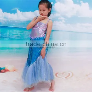 New Arrival Mermaid Dress for Girls Mermaid Costume Girls Dress Wholesale thumbnail-2