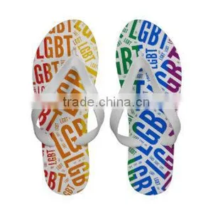 Rainbow Gay Pride Pony Cartoon Beach Slippers Summer Flip Flop thumbnail-5