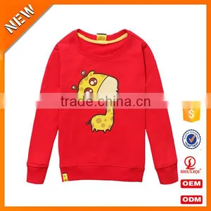 Stylish Children Pocket Sweatshirt Without Hood Crewneck Sweatshirt Boys Deer Printed Sweatshirt thumbnail-1