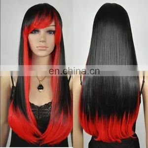 Long Straight Synthetic Wig Womens Cosplay Wig for Sale FW2142 thumbnail-1