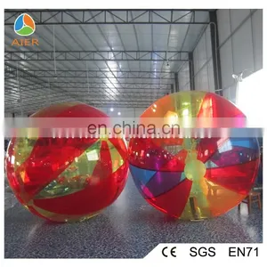 Inflatable Floating Walking Ball, Transparent n Color Floating Water Ball, Rainbow Floating Water Ball thumbnail-2