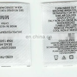 Custom Printed Clothes Label Satin Label thumbnail-2
