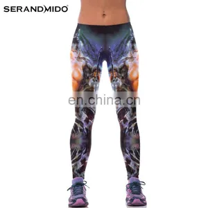 Whoesale Printed Yoga Fitness Pants Capri Sexy Leggings For Women thumbnail-1