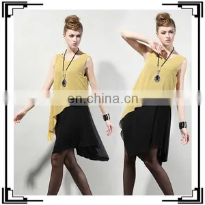 Wholesale Latest Fashion Sleeveless Two Piece Women Dress 2016 Dress thumbnail-3