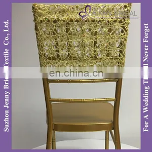 C183L White Embroidered Lace Chair Covers Wedding Lace Chair Sashes thumbnail-4