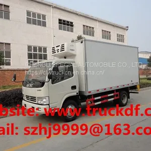 Customized Factory Sale Best Price Dongfeng 4*2 RHD 4tons Refrigerated Truck for Seychelles thumbnail-4