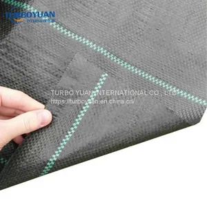 Black Color 90gsm pp Woven Ground Cover Sheet for Sale thumbnail-1