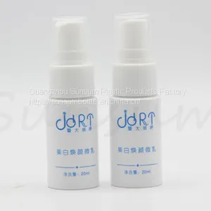 20ml Cosmetic Plastic Spray Pump Bottle Withe Silk Printing thumbnail-1