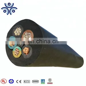 450V/750V Flexible Electric Cable Power Copper Rubber Insulated 5 Core 4mm Flexible Cable thumbnail-1