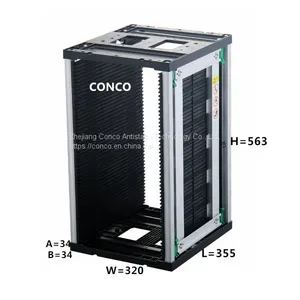 355 x 320 x 563 mm High Quality Pcb Holder Rack Plastic Pcb Storage Magazine Rack thumbnail-1
