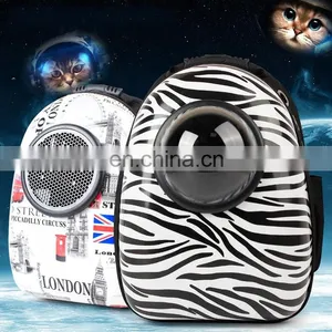 Wholesale Trend Transparent Capsule Cat Shoulder Bag Out Portable Breathable Pet Space Bag thumbnail-5
