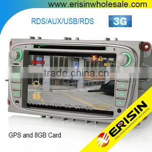 Erisin ES7608M 2 Din 7 Inch Car DVD GPS Navigation System for Mondeo thumbnail-1