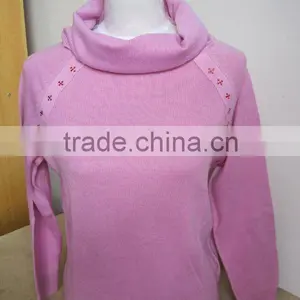 100% Yak V-neck Women Sweater thumbnail-1