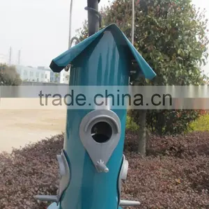 Garden Metal House Shape Hanging Bird Feeders thumbnail-2