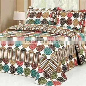 Colorful Geometry Cotton American Patchwork Quilts Handmade Patchwork Quilts thumbnail-1