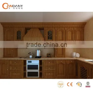 New Classical Solid Wood Cabinet Kitchen - Modular Kitche Cabinet -kitchen Design thumbnail-1
