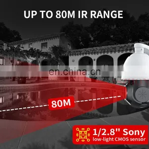 4K 5MP POE Security IP Camera Outdoor HD 18X Optical Zoom PTZ CCTV Surveillance Cam Night Vision H.265 360 Degree Rotation thumbnail-5