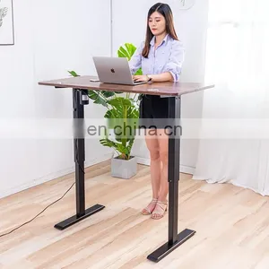Best Ergonomic Electric Dual Motor Office Sit And Stand Electric Height Adjustable Desk thumbnail-1