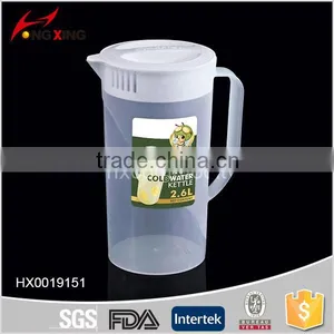 2.6L Classic Style Plastic Cheap Water Jug With Handle thumbnail-1