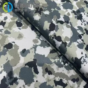 600D*600D Recycled Polyester Elastic Fiber Oxford Cloth Digital Printing PU Color Glue Tank Bag Fabric thumbnail-3