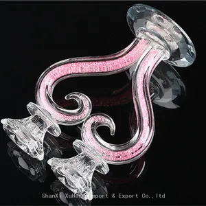 Heart Shaped Crystal Candle Holders Wedding Anniversary Table Centerpieces Glass Candelabra Candlesticks thumbnail-3