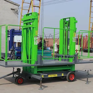 Hydraulic Mast Lifter Mobile Electric Mobile Masonry Platform Elevators Ladder Lift thumbnail-5