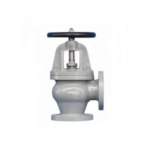 JIS 10K WCB Angle Globe Valve Marine Check Globe Valve thumbnail-1