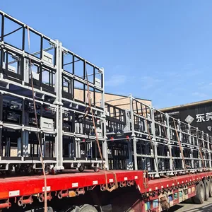 Commercial Grade Aluminum Profile Stacking Trolley, Powder Coated Steel Rolling Cart for Workshop and Warehouse thumbnail-2