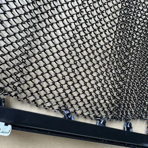 316 Stainless Steel Woven Chainmail Mesh Curtain With Cutting & Welding Services Metal Ring Decorative Mesh thumbnail-4