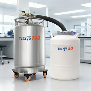 Czech Simmental TcCryo Cattle_ 30L Semen Storage Dewar Tank Nitrogen Semen Storage Tank thumbnail-4